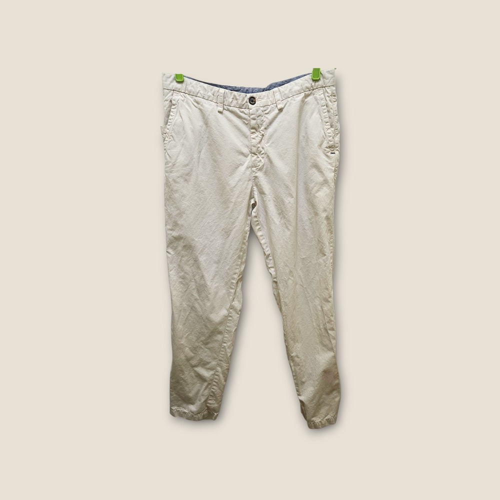Tommy Bahama Mens 35x32 Beige Pima Cotton Blend Casual‎ Chino Pants